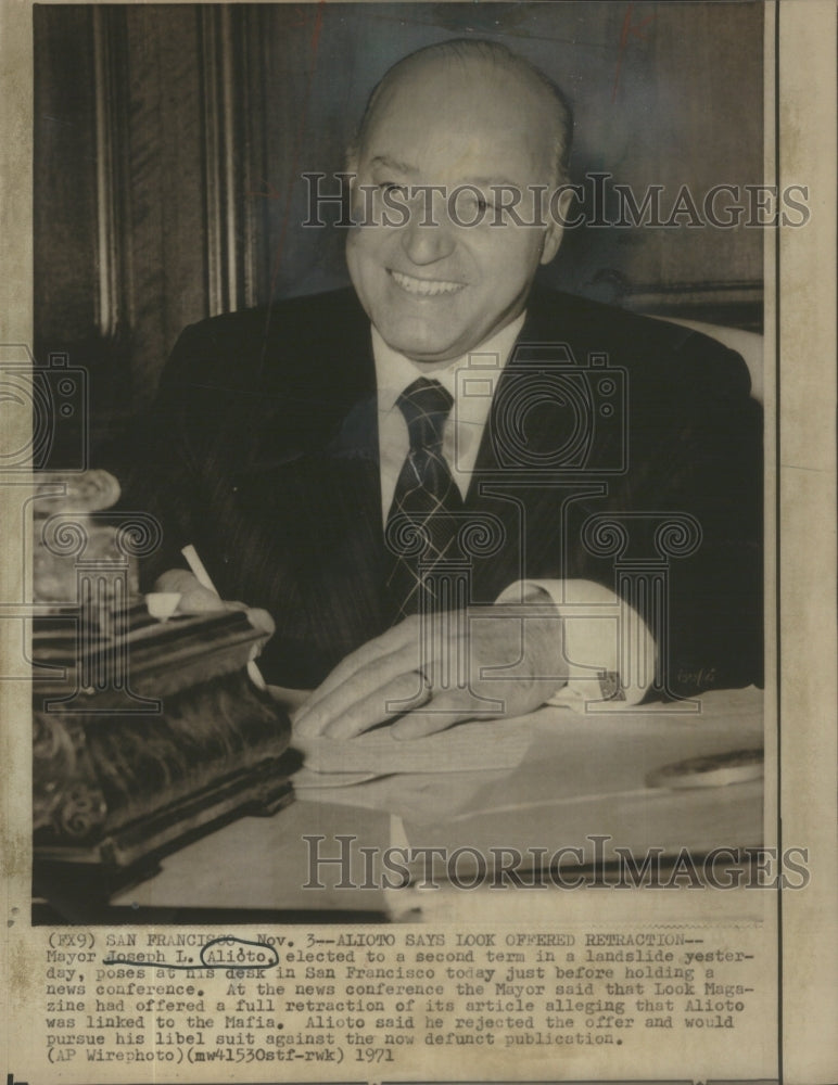 1971 Mayor Joseph Alioto election Landslide - Historic Images