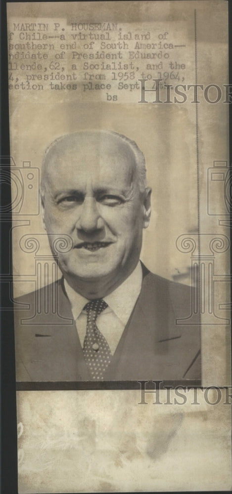 1970 SantiagoChile George Akessandri President - Historic Images