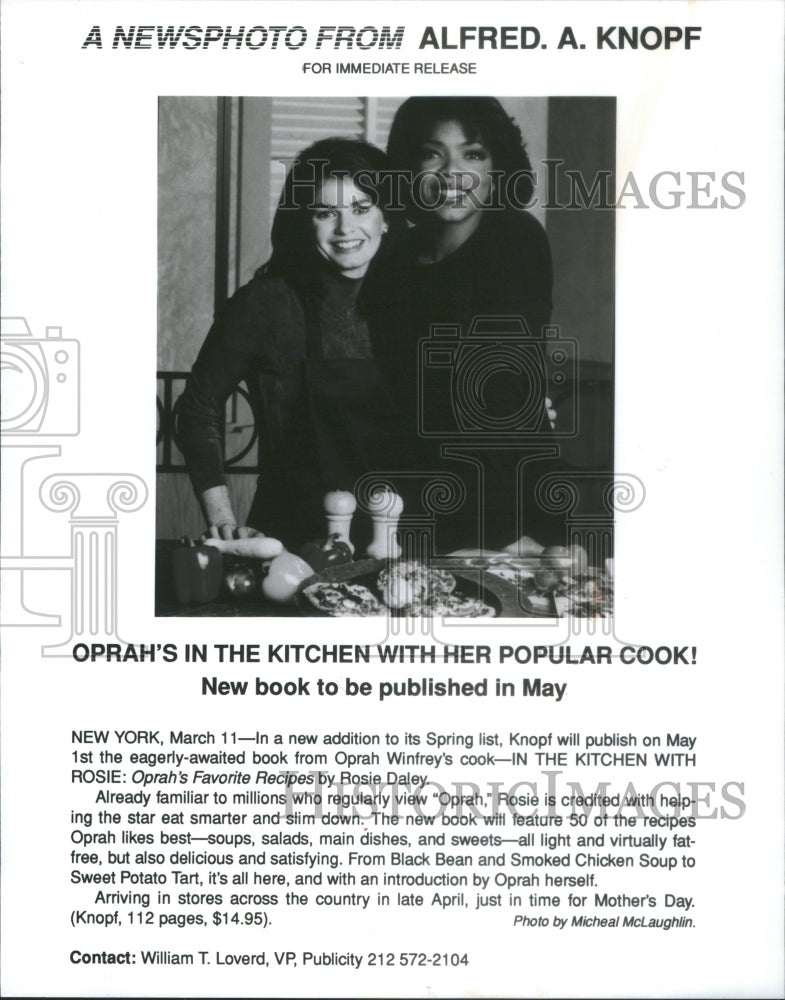 1994 Oprah Winfrey &amp; Rosie Daley, authors - Historic Images