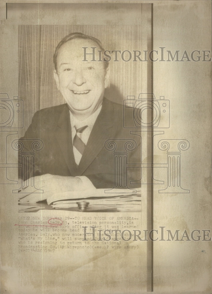 1967 Head Voice Of America John Charles Daly - Historic Images