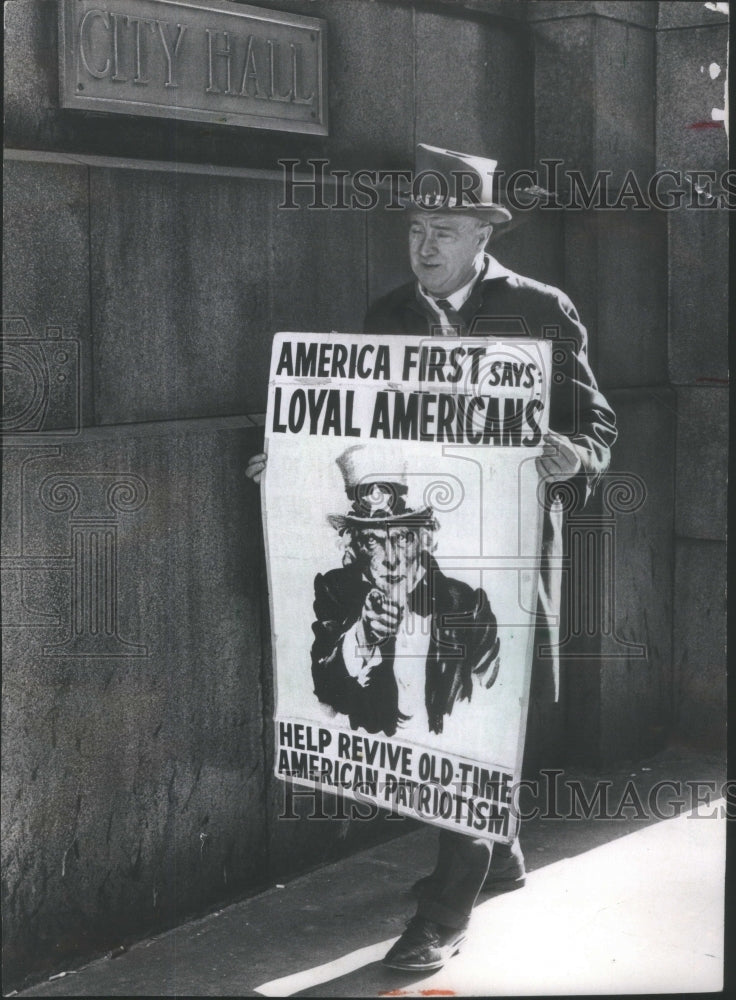 1971 Lar Daly, Candidate For Chicago Mayor, Parades At City Hall-Historic Images