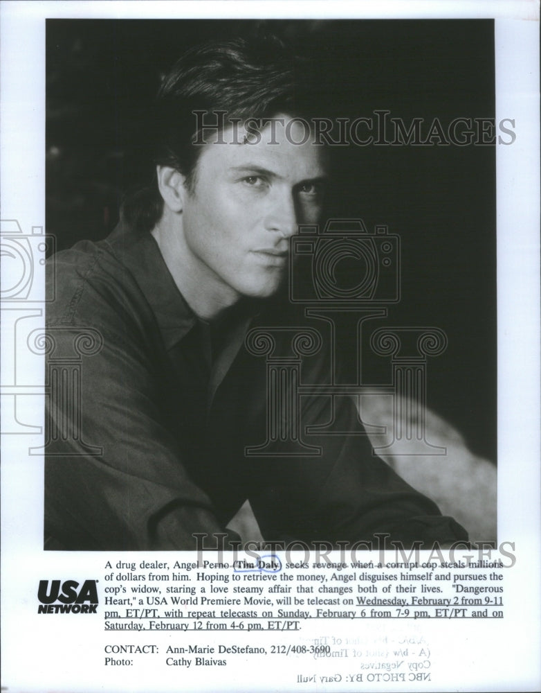 1994 Press Photo Actor Tim Daly Stars In &quot;Dangerous Heart&quot; On USA Network - Historic Images