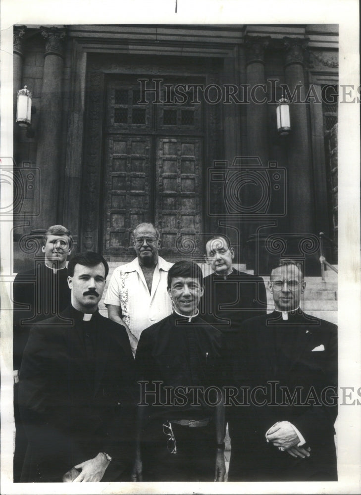 1987 Newly Ordained Catholic Priests John T. Dakes And James Oberle - Historic Images