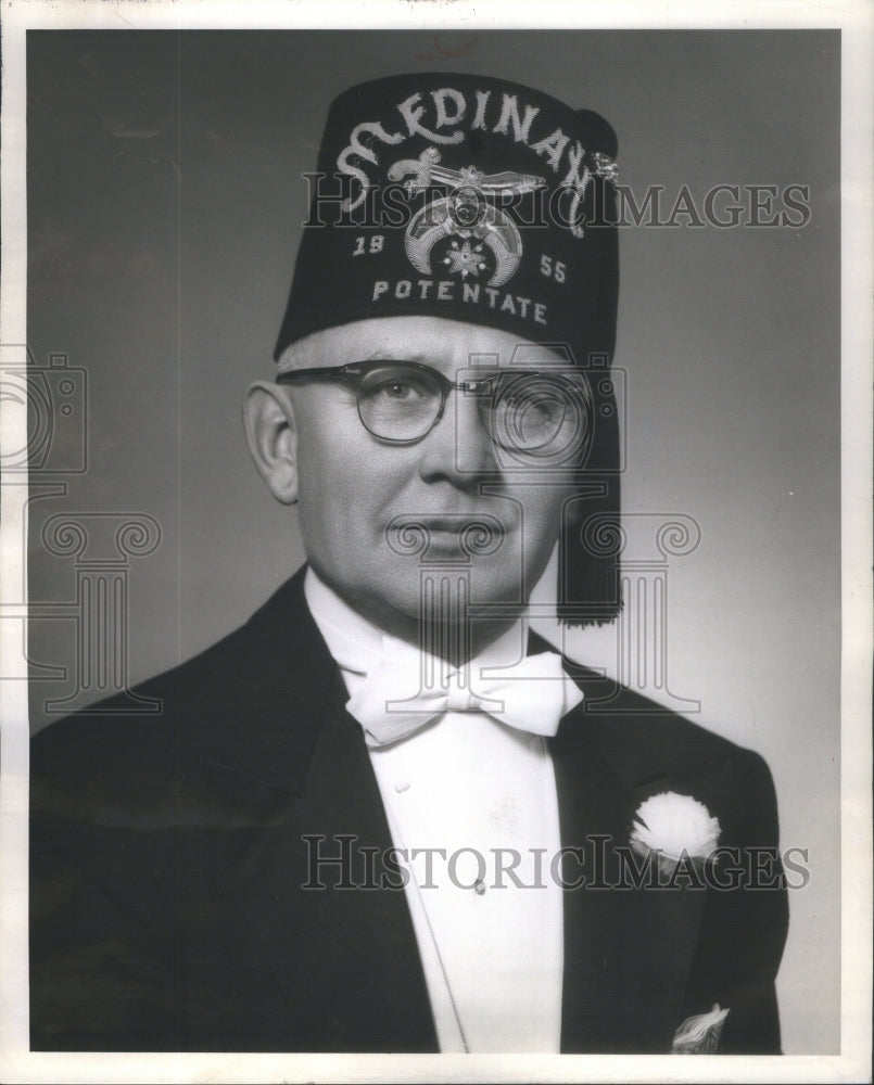 1955 Chicago Shriners Medinah Temple Convention Director Damman - Historic Images