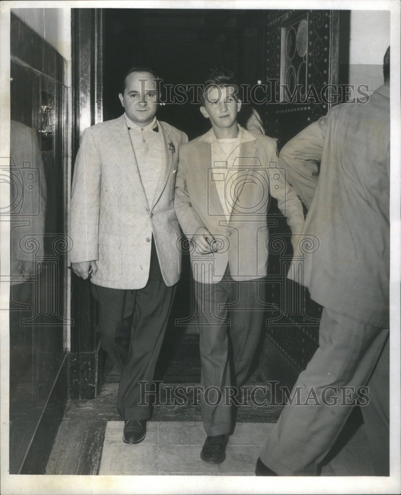 1957, Deputy Sheriff Arthur Sica Escorts Murderer Adrian Konecki - Historic Images