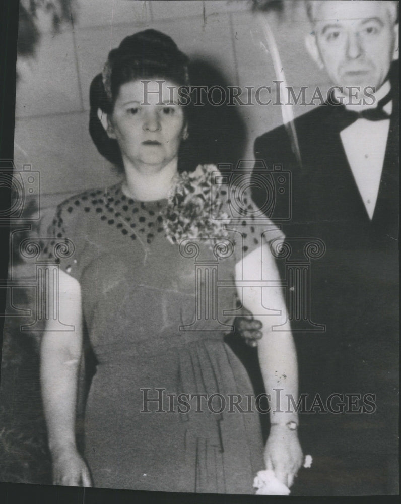 1948 Press Photo James Willis Confesses layer Mrs Easter Linert Roosevelt- Historic Images
