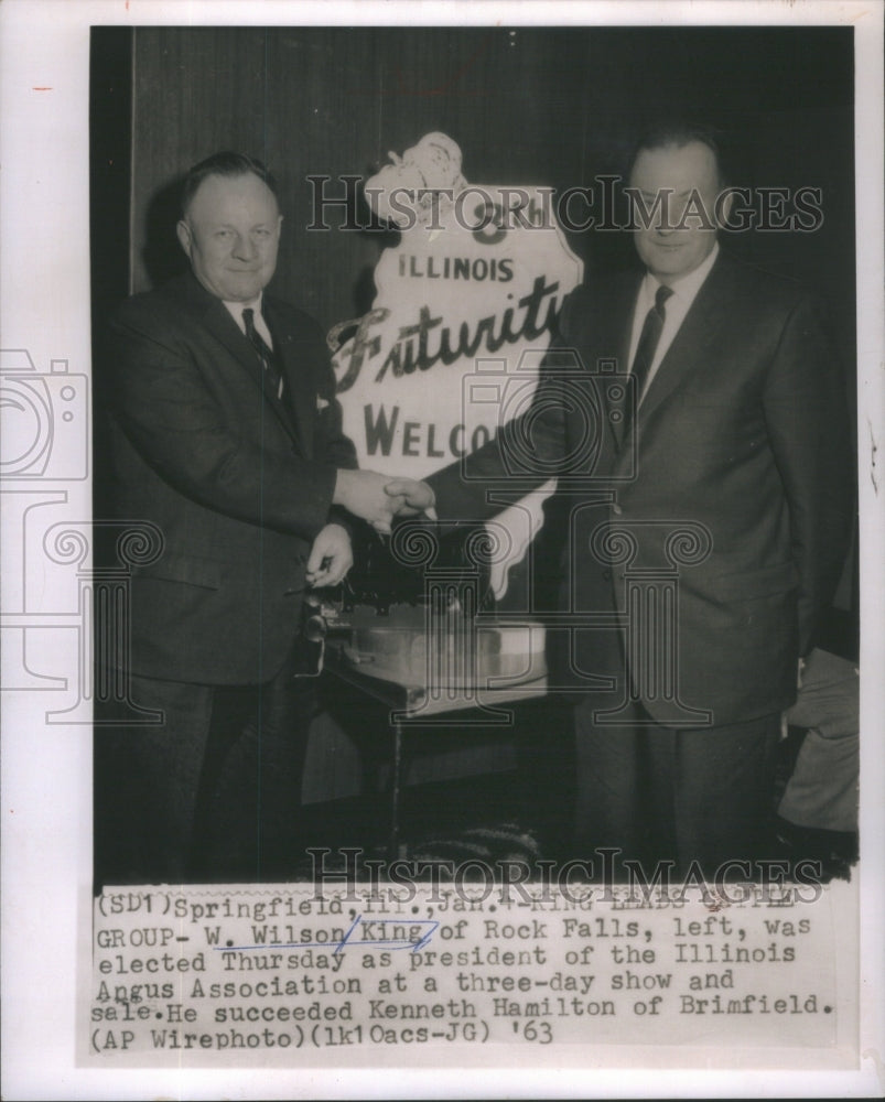 1963 W. Wilson King (President of the Illinois Angus Association)-Historic Images