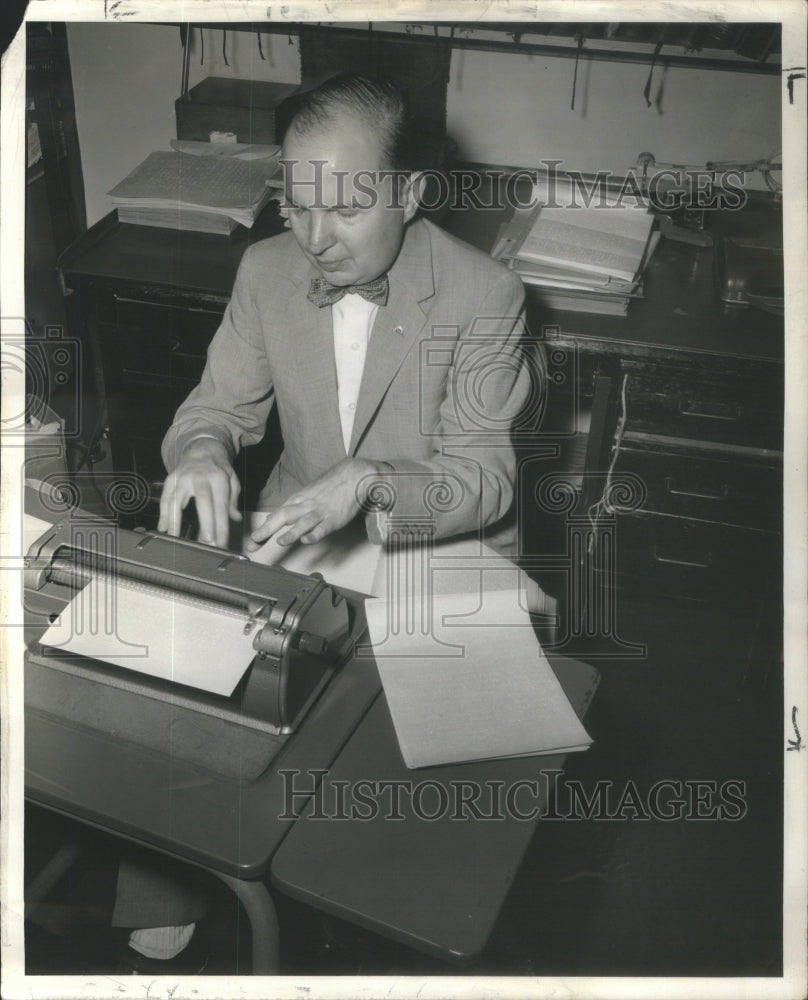 1958 Richard Hinney at Hadley School - Historic Images