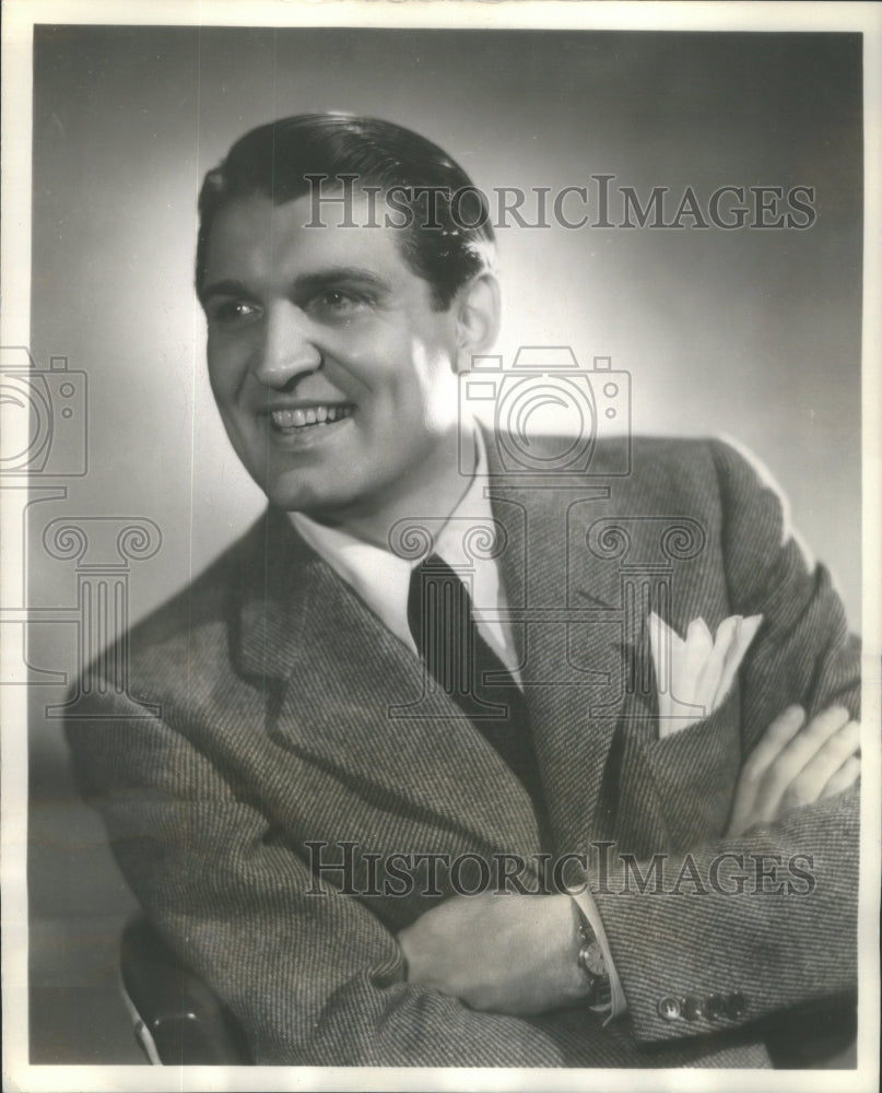 1945 Phil Kinsman NBC Baritone Soloist World Parade Program Chicago - Historic Images