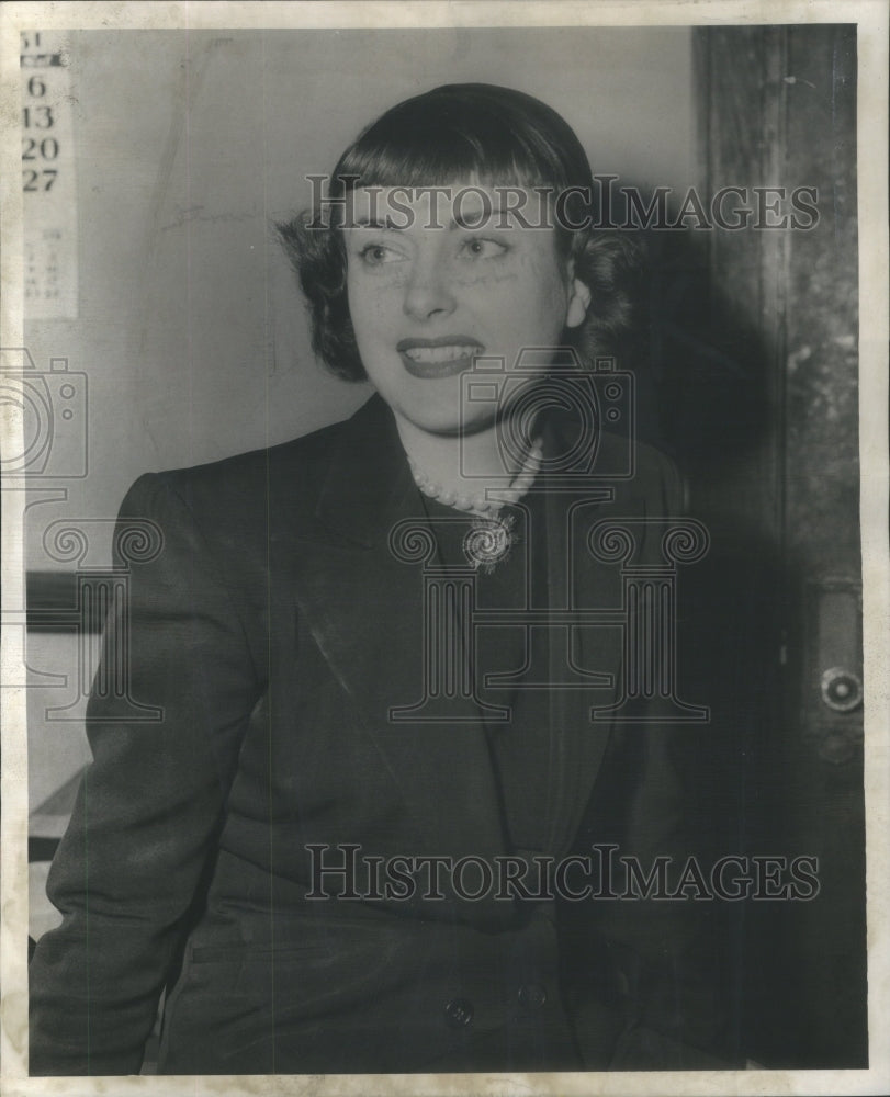 1951 Press Photo Mrs Marie De Tarnowsky In Divorce Court- RSA86257 - Historic Images