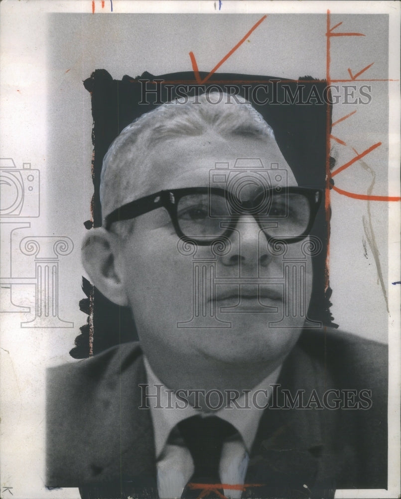 1969 Gov Richard Ogilvie's Most Influential Assoc Thomas Drennan - Historic Images