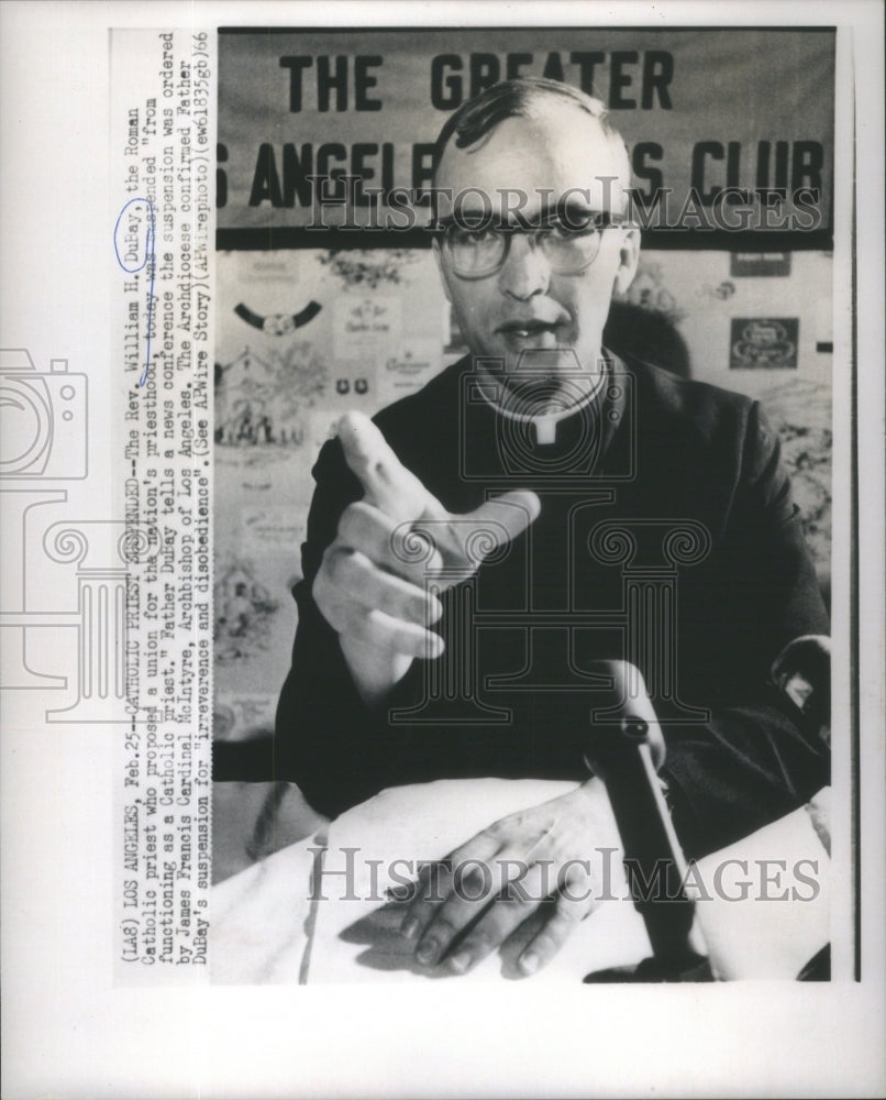 1966 William DuBay Roman Catholic Priest Propose Union-Priesthood - Historic Images