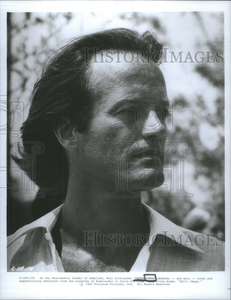 1982 Press Photo Actor Peter Fonda - Historic Images