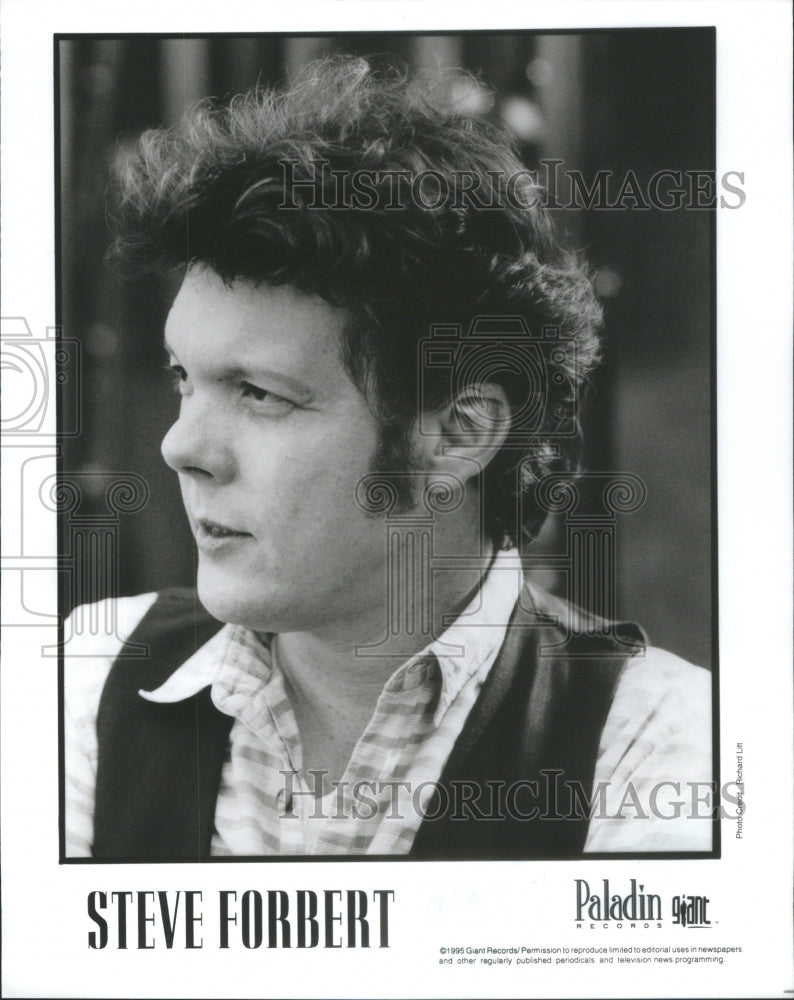 1996 Steve Forbert guitarist pop music singer songwriter Dylan tunes - Historic Images