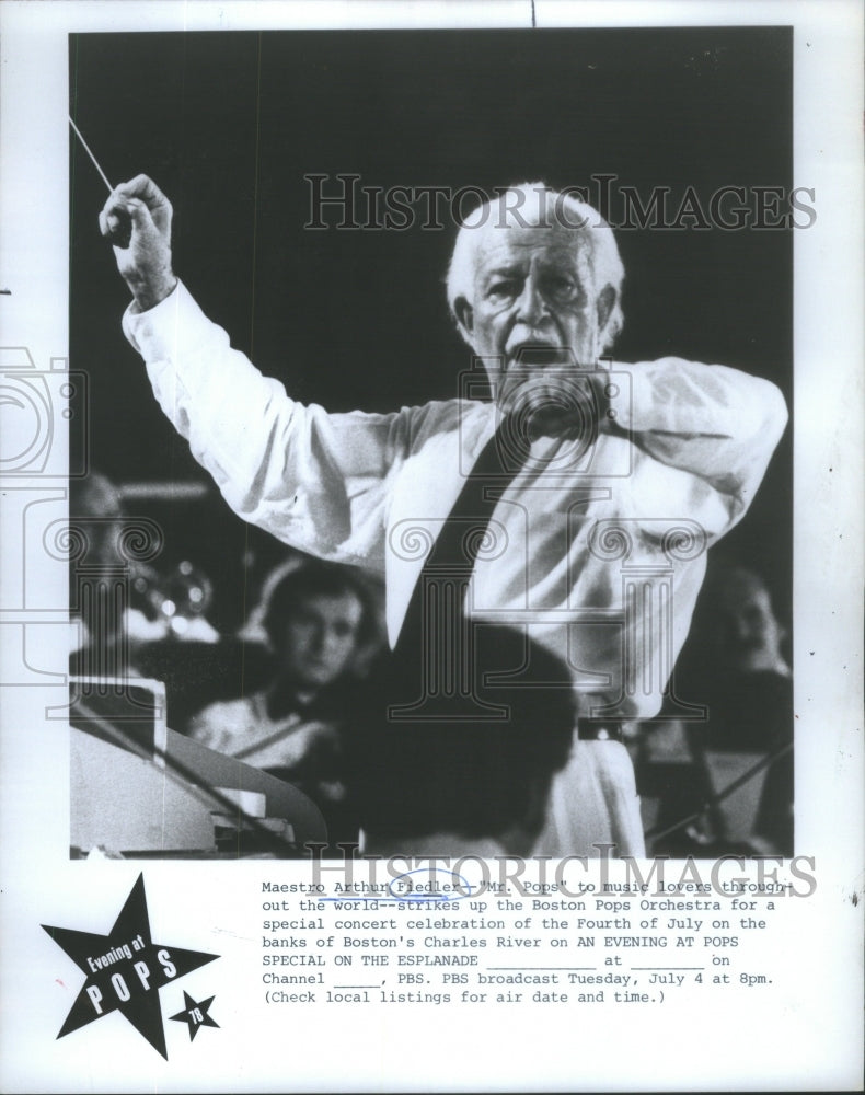 1978 Maestro Arthur fiedler Mr Pops Music Lover World Boston Pops - Historic Images