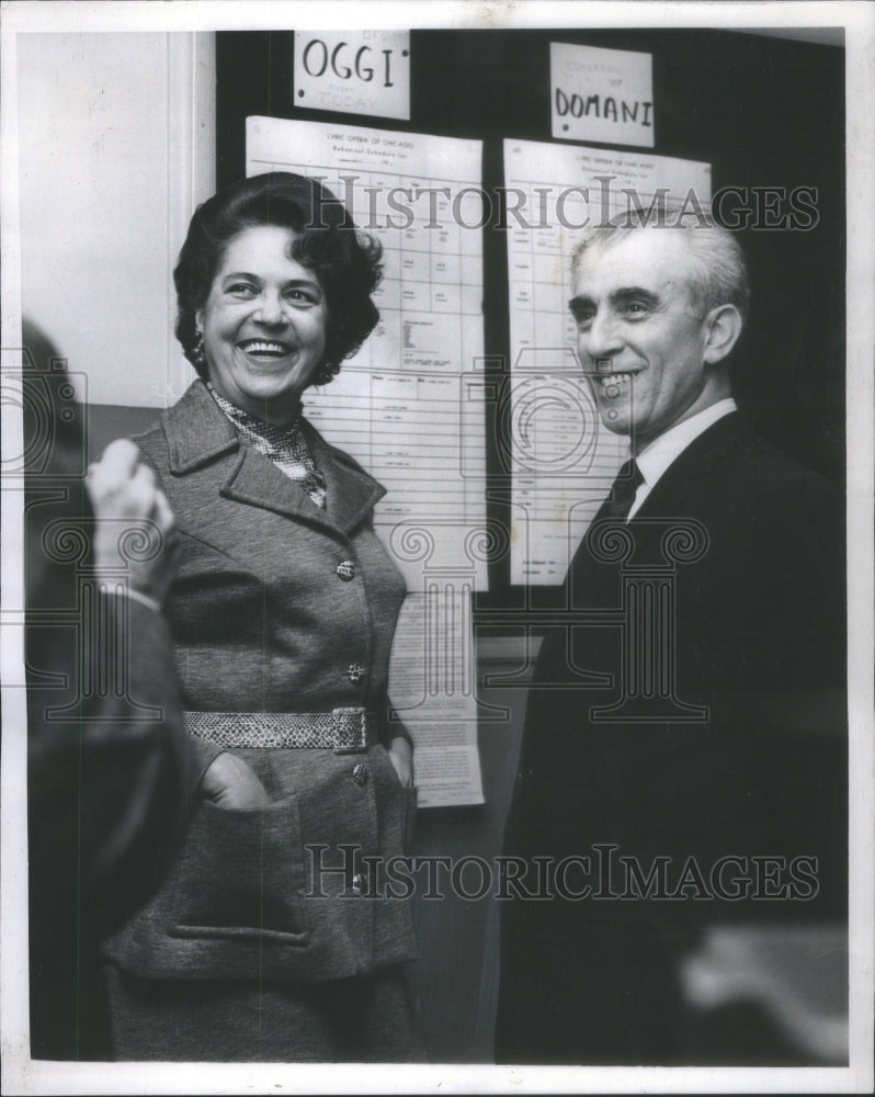 1970 Press Photo Helen Paschke maestro Michael Lepore Opera House- RSA87179 - Historic Images