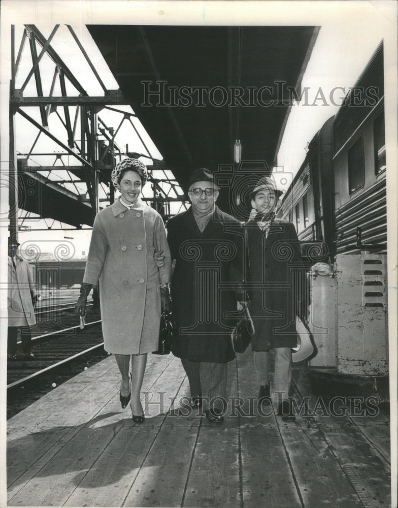 1963 Press Photo Giovanni Leone president Italy Chamber Deputies Mrs Leone - Historic Images