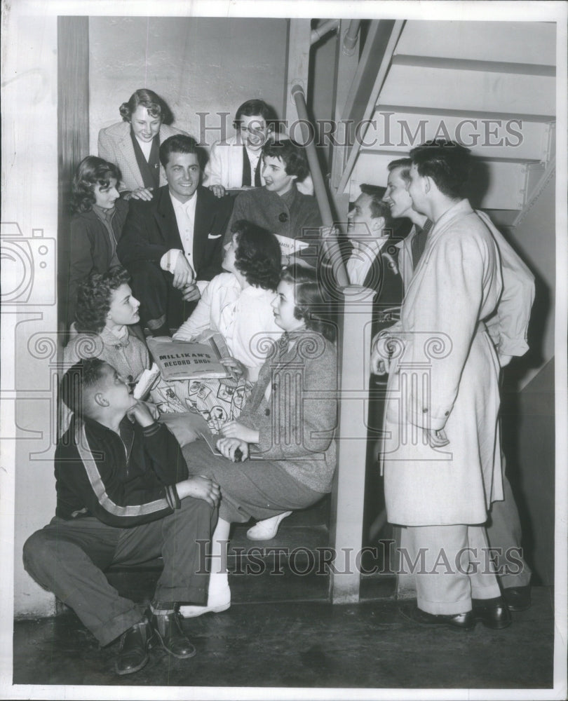 1954 Tommy Leonetti pop singer Hammond students Chicago theater - Historic Images