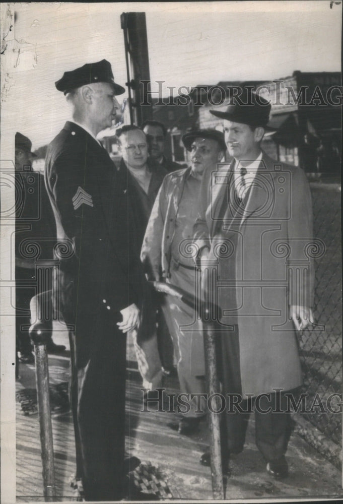 1947 Press Photo Richard Leonard UAW CIO vice President DeSoto Motor Corp - Historic Images