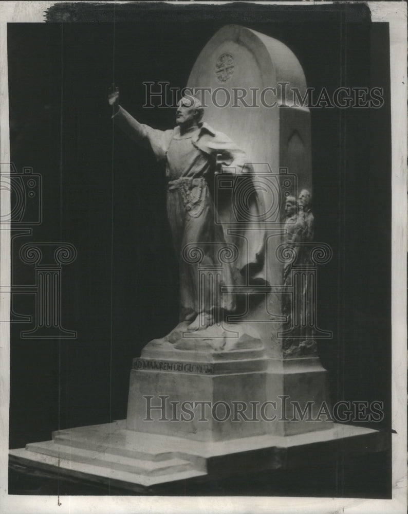 1939 The Warrensburg Memorial Father Jogues Lake George-Historic Images