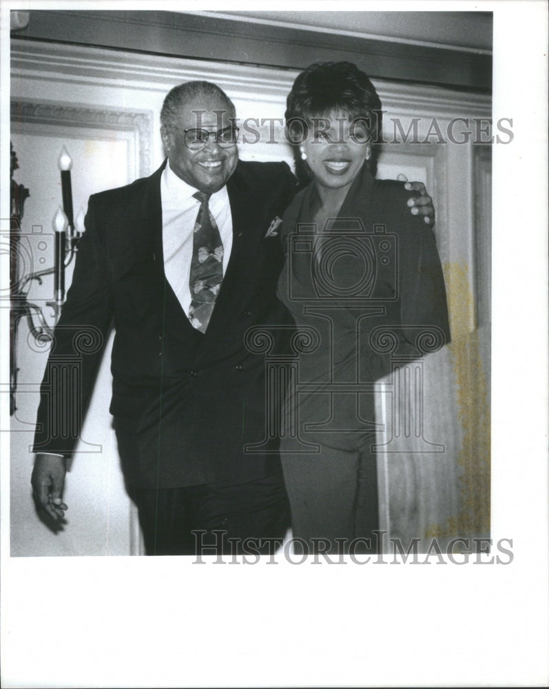 1994 Gordon Johnson Queen Oprah Winfrey Clinton Edgar Daley Mayor-Historic Images