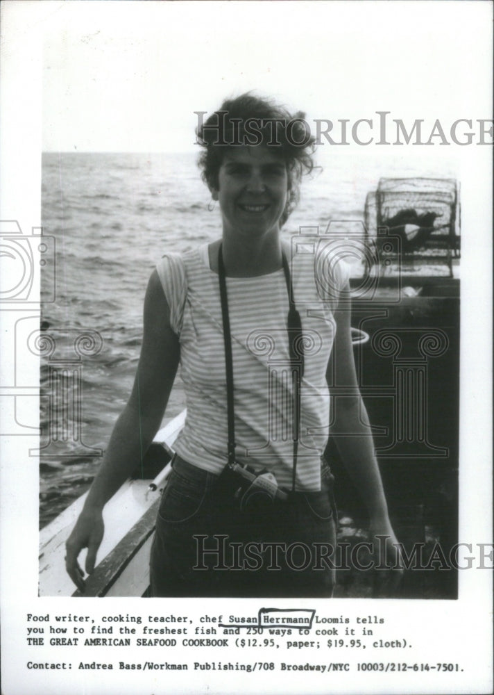 1988, Chef Susan Herrmann Loomis Food Writer Cooking Teacher - Historic Images