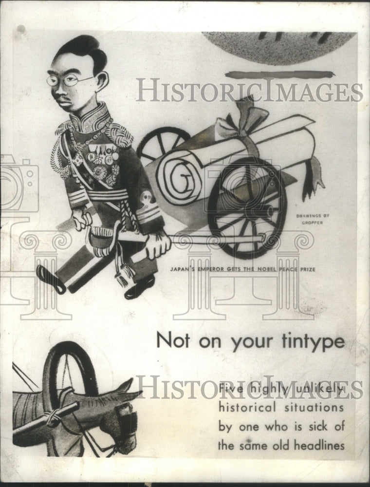 1935 Japan's emperor gets the Nobel Peace Prize.-Historic Images