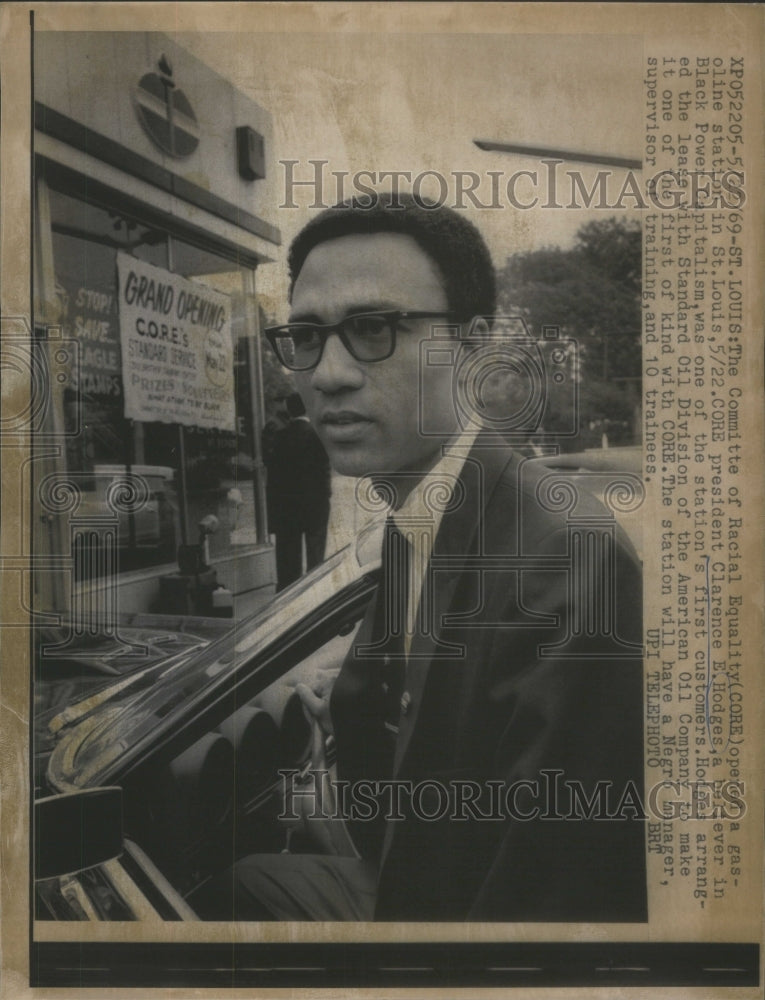 1969 Clarence Hodges president of the Committee of Racial Equity. - Historic Images