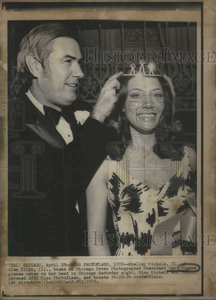 1972 Shelley Michels crowned as Miss Photoflash by Carl Hugare-Historic Images