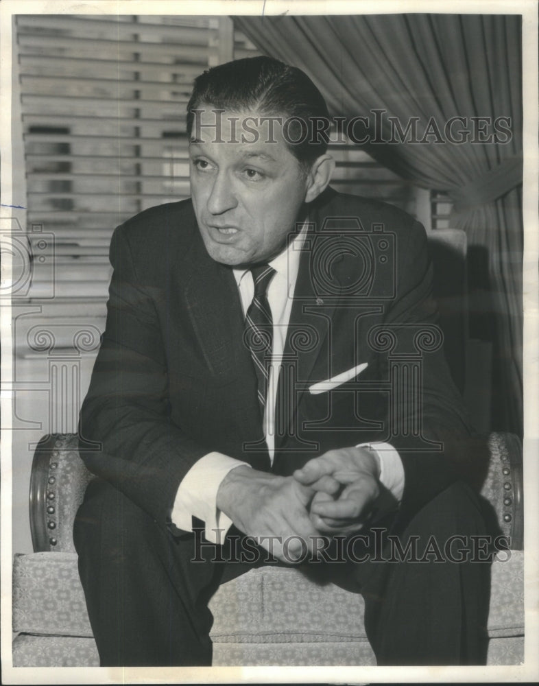 1963 Press Photo Label Katz International President B&#39;rith Press  Palmer House - Historic Images