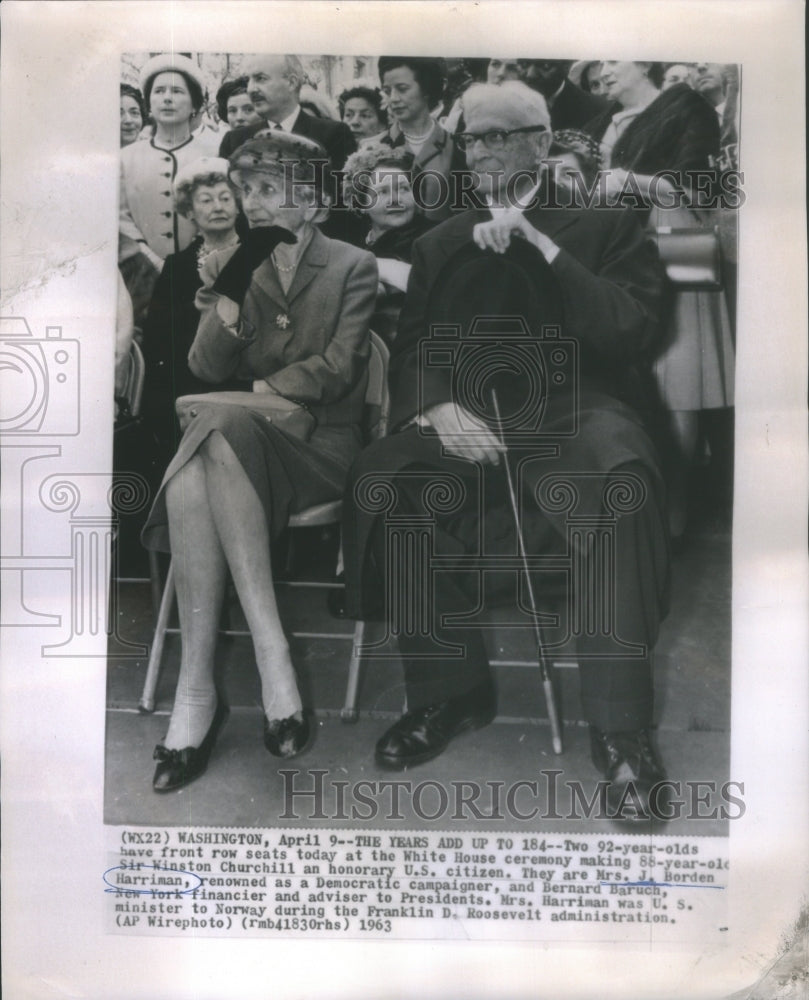 1963 Mrs. Borden Harriman renowned Democratic campaigner-Historic Images