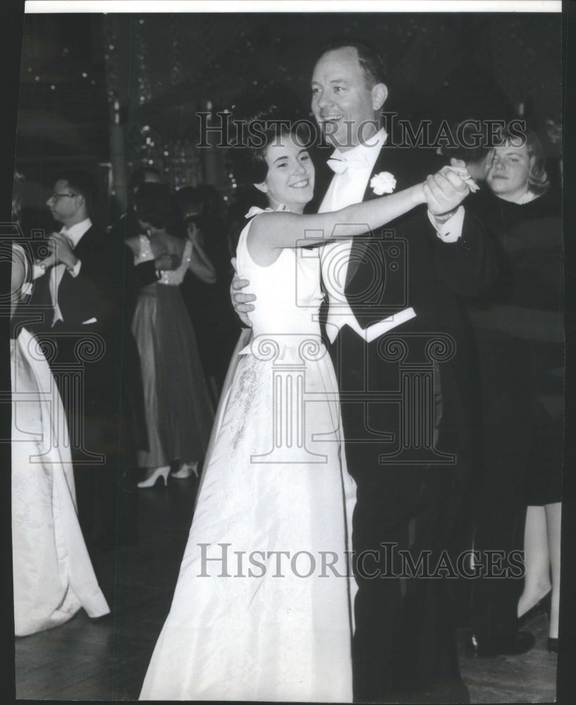 1963 Gen. John Henebry and his daughter Patricia Ann Presentation - Historic Images