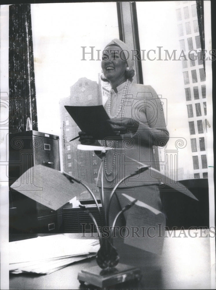 1973 Priscilla Hendricks, free-lance fashion coordinator and comment-Historic Images