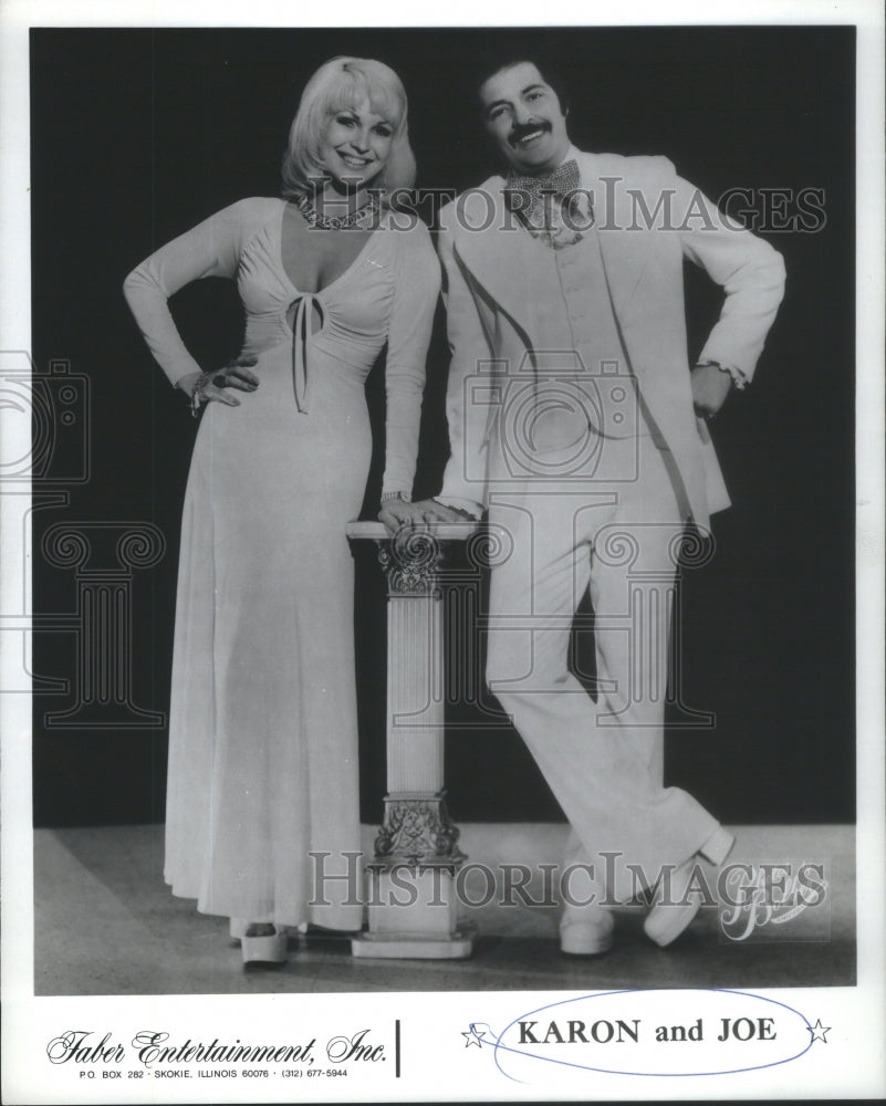 1974 Press Photo Karon and Joe entertainer.- RSA90171- Historic Images