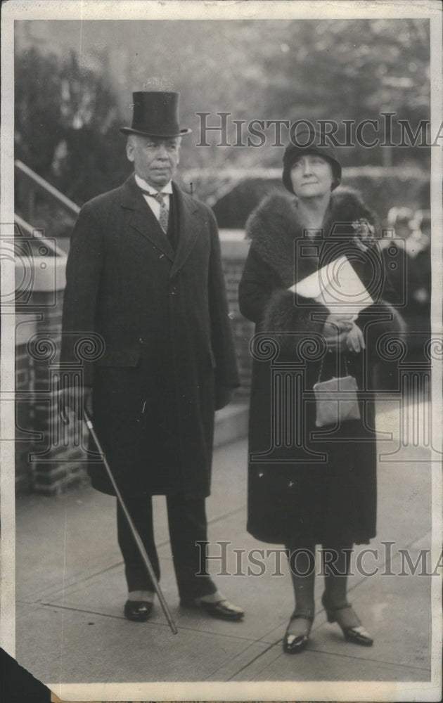 1924 Sec. of War James Good with wife-Historic Images