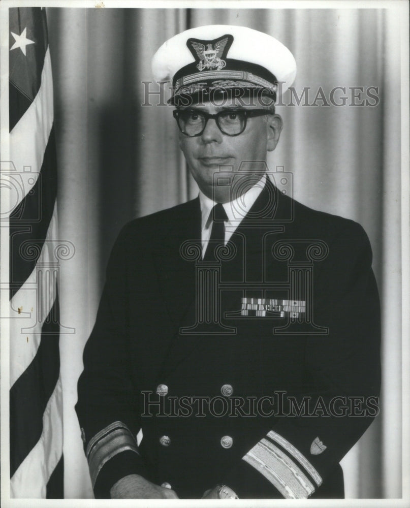 1972 Rear Admiral Albert Heckman Commander Ninth Coast Guard - Historic Images