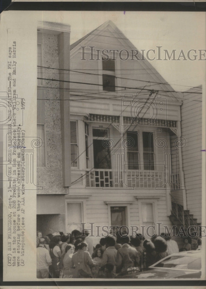 1975 Press Photo House where William and Emily Harris was staying before arrest - Historic Images