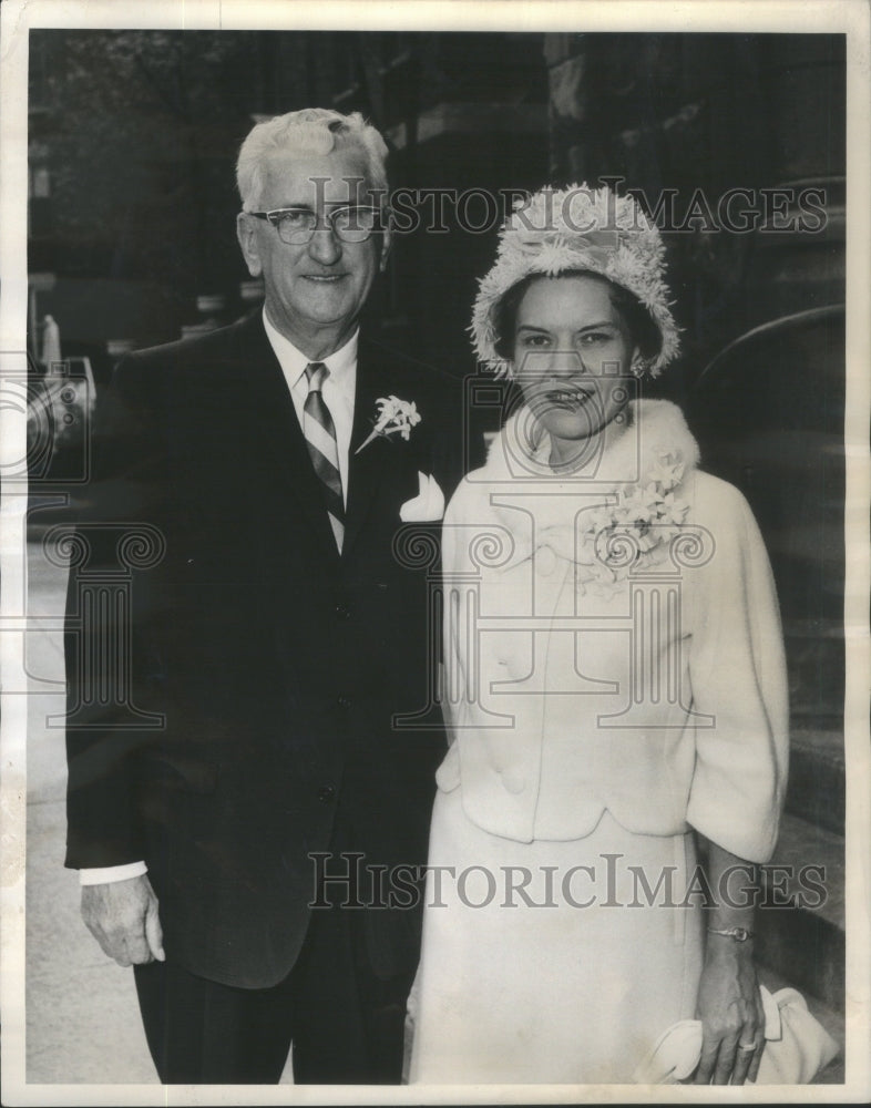 1963 Press Photo David Healy Alderman Bridegroom Catholic - Historic Images