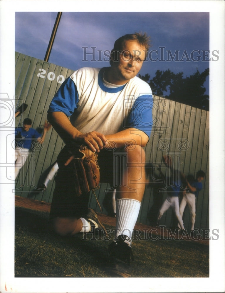 1991 John Grisham author and part time coach for kids baseball. - Historic Images