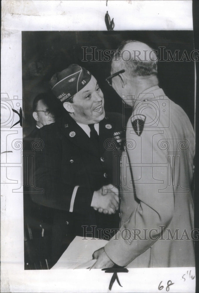 1947 Commander Paul Griffith American Legion Gen. Ike Eisenhower - Historic Images