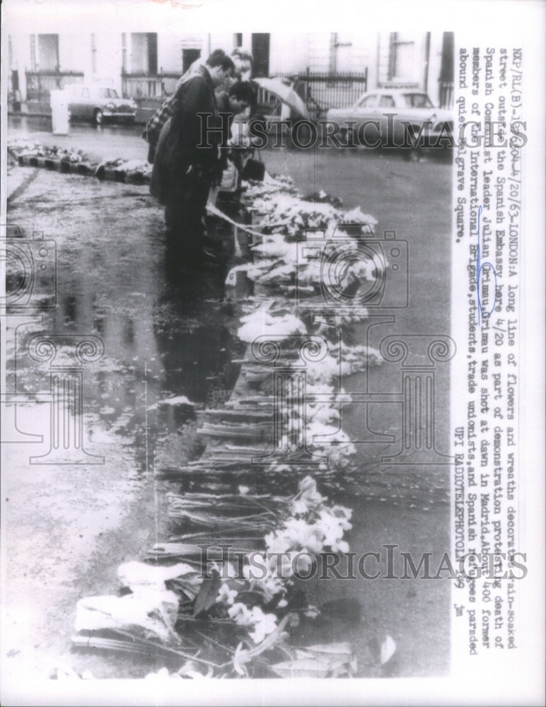 1963 Press Photo The death of Julian Grimau, Spanish Communist Leader - Historic Images