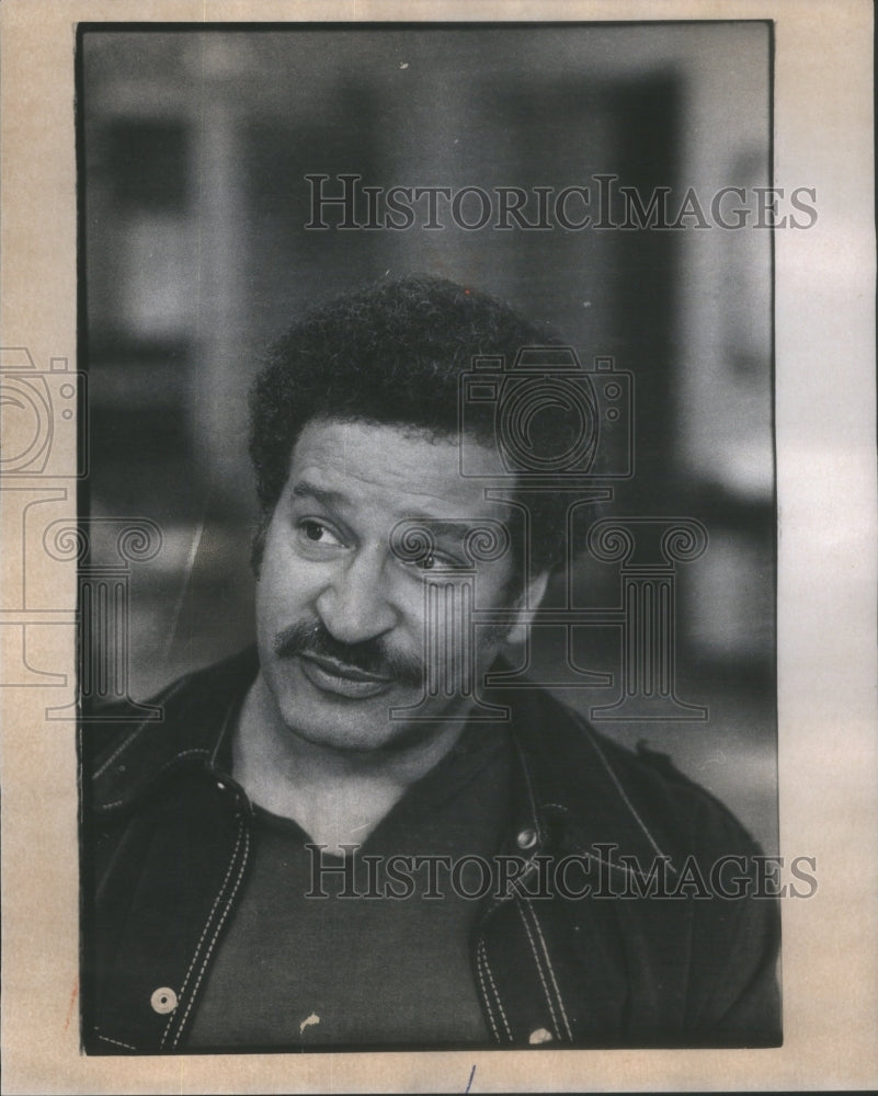 1976 Chicago Playwright Oscar Griffin Interview Picture - Historic Images