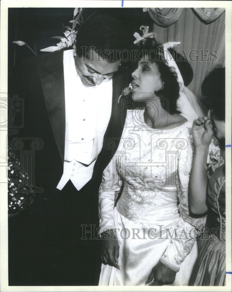 1984 Press Photo Andre Rice Marries Linda Johnson- RSA91283 - Historic Images