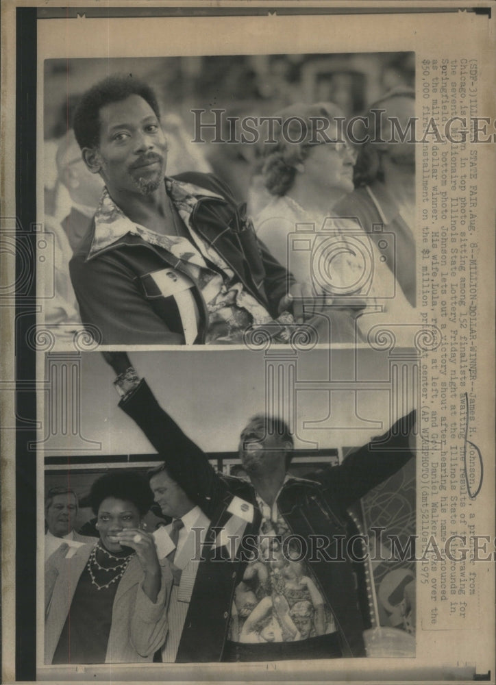 1975 James H. Johnson Lottery winner - Historic Images