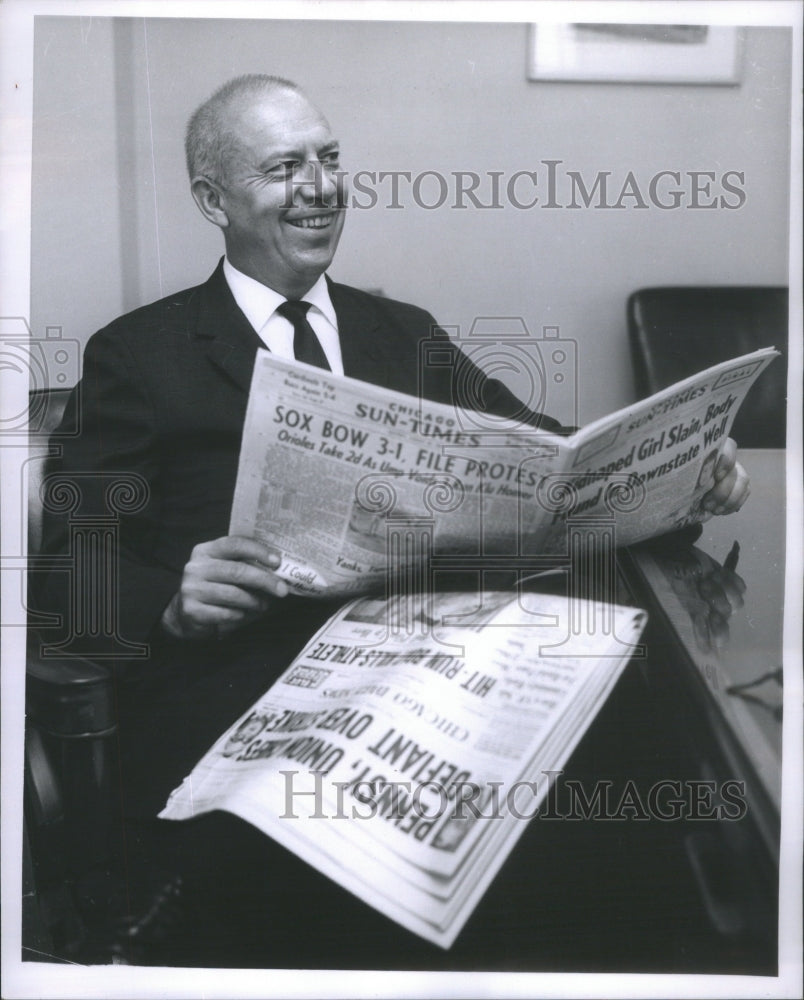 1963 Press Photo Vance Edward Johnson American Football Denver - Historic Images