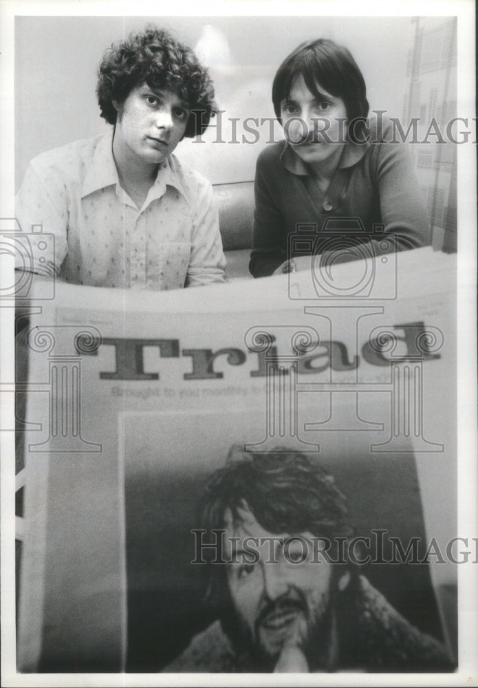 Press Photo Rick Johnson And Perry Johnson President Of Saturn Industries Record - Historic Images