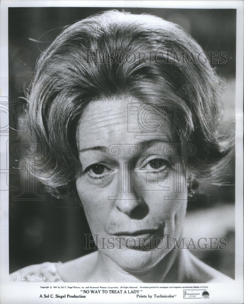 1968 American Stage, Film And Television Actress Eileen Heckart - Historic Images