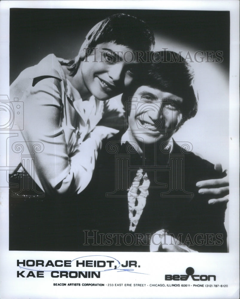 1973 Musical Duet Horace Heidt, Jr And Kae Cronin - Historic Images