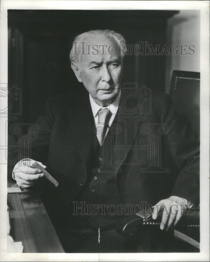 1958 Press Photo German President Federal Republic Germany Theodor Heuss - Historic Images