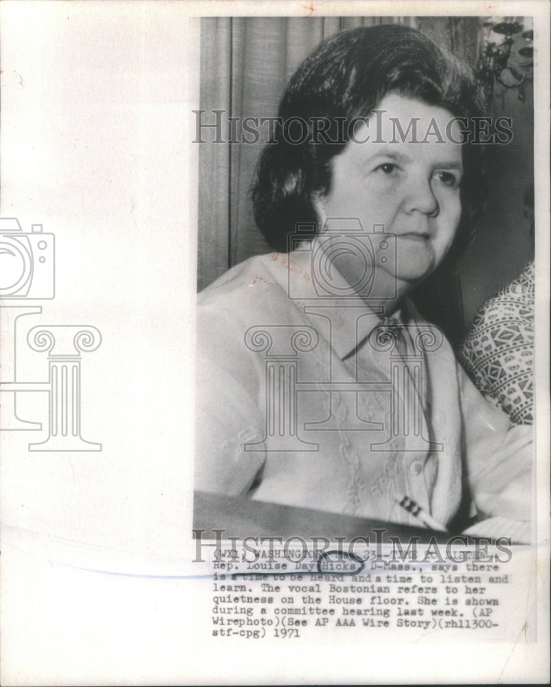 1971 Massachusetts Representative Hicks Committee Hearing - Historic Images